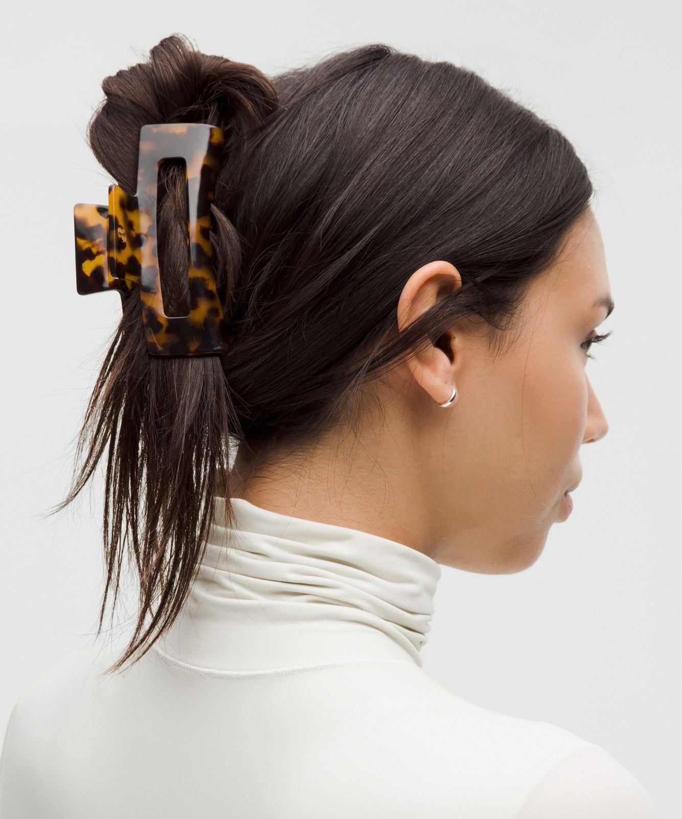 Extra Large Claw Hair Clip French Press/Burnt Caramel