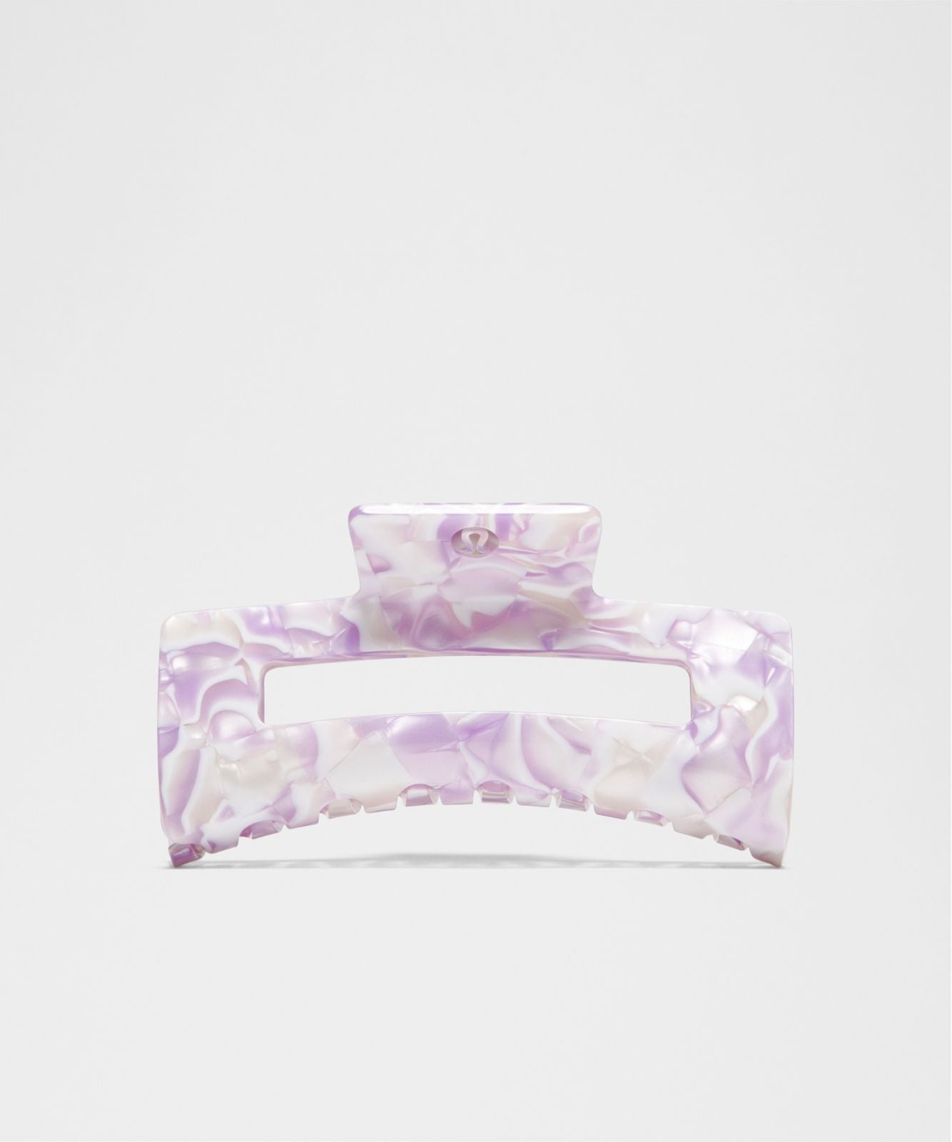 Extra Large Claw Hair Clip Lilac Play/White