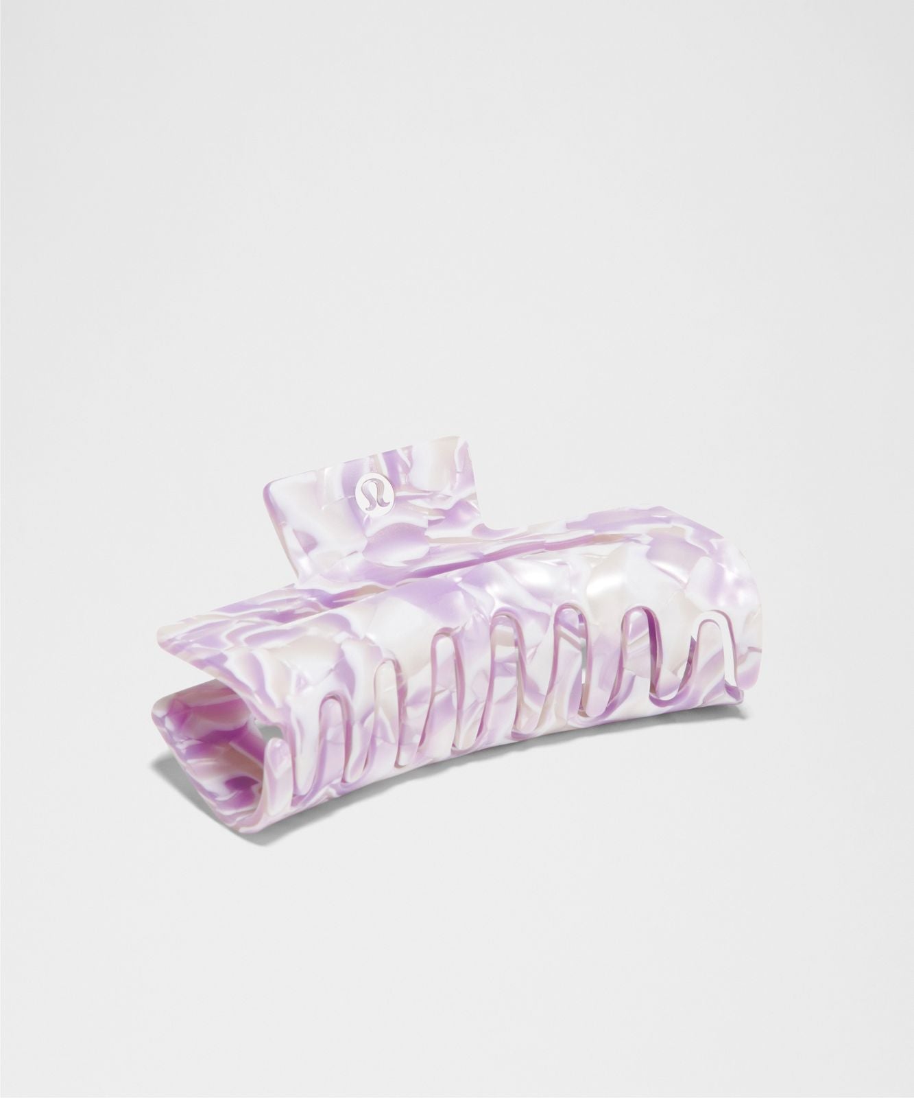 Extra Large Claw Hair Clip Lilac Play/White