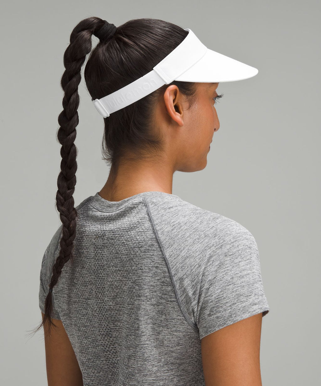 Women's Fast Paced Wide Band Running Visor White