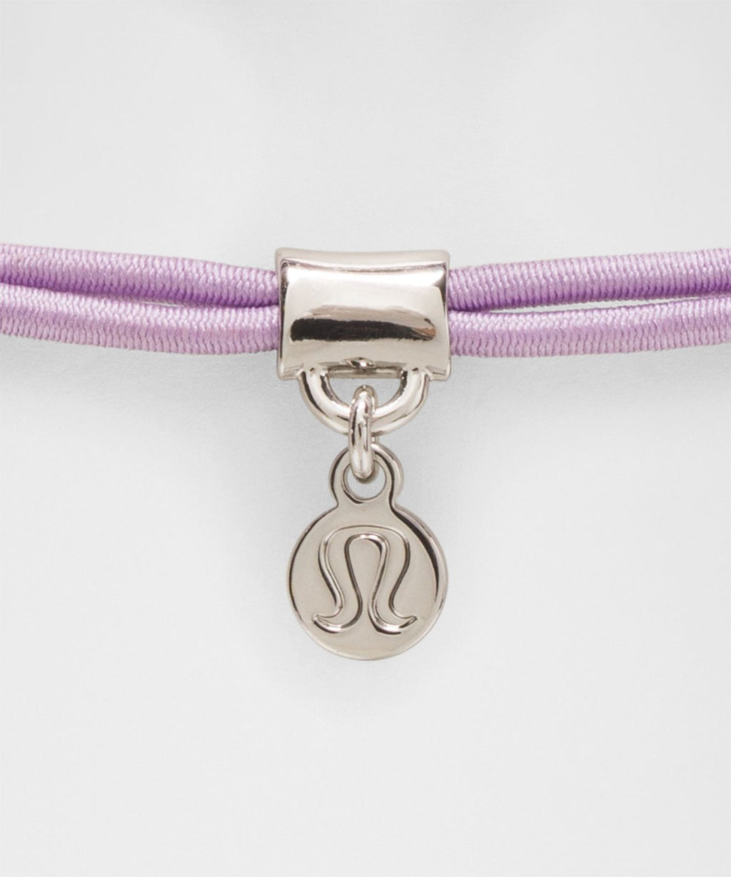 Logo Bead Hair Ties *3 Pack Lotus Lavender/Lilac Play/Pink Pearl/Silver