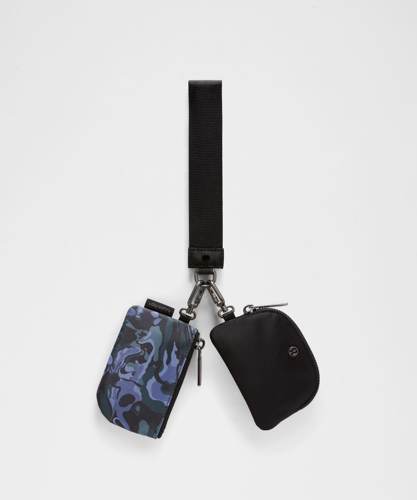 Dual Pouch Wristlet Flower Meld Mini Multi/Gunmetal
