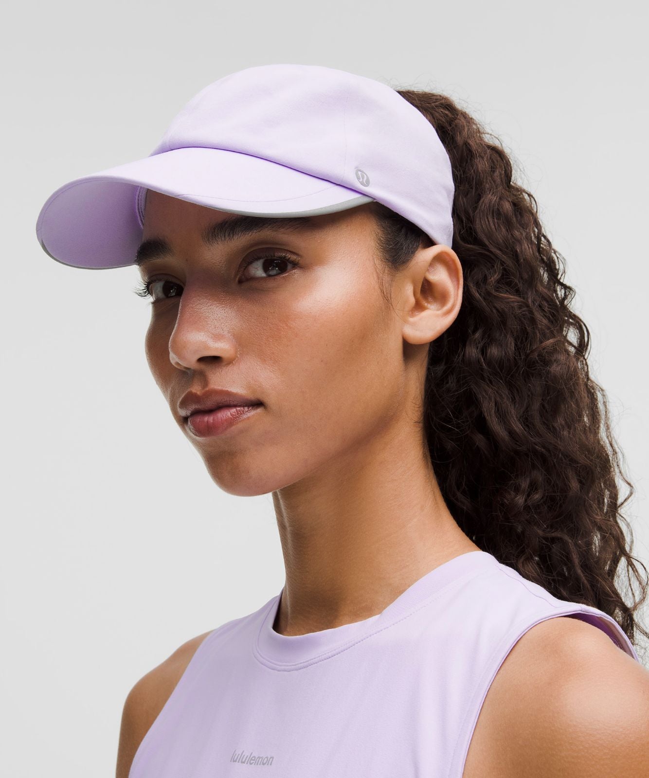 Women's Fast and Free Ponytail Running Hat Lavender Frost