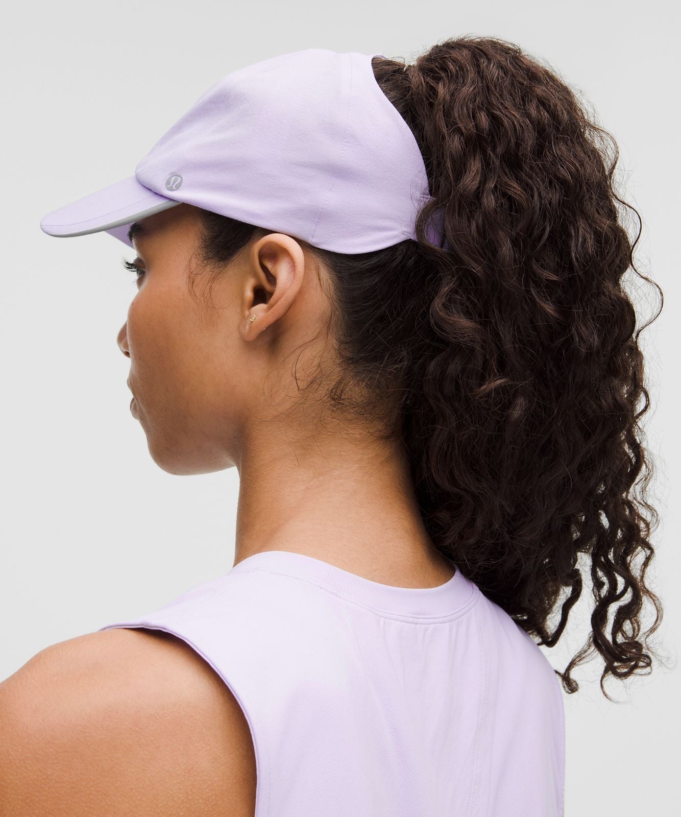Women's Fast and Free Ponytail Running Hat Lavender Frost