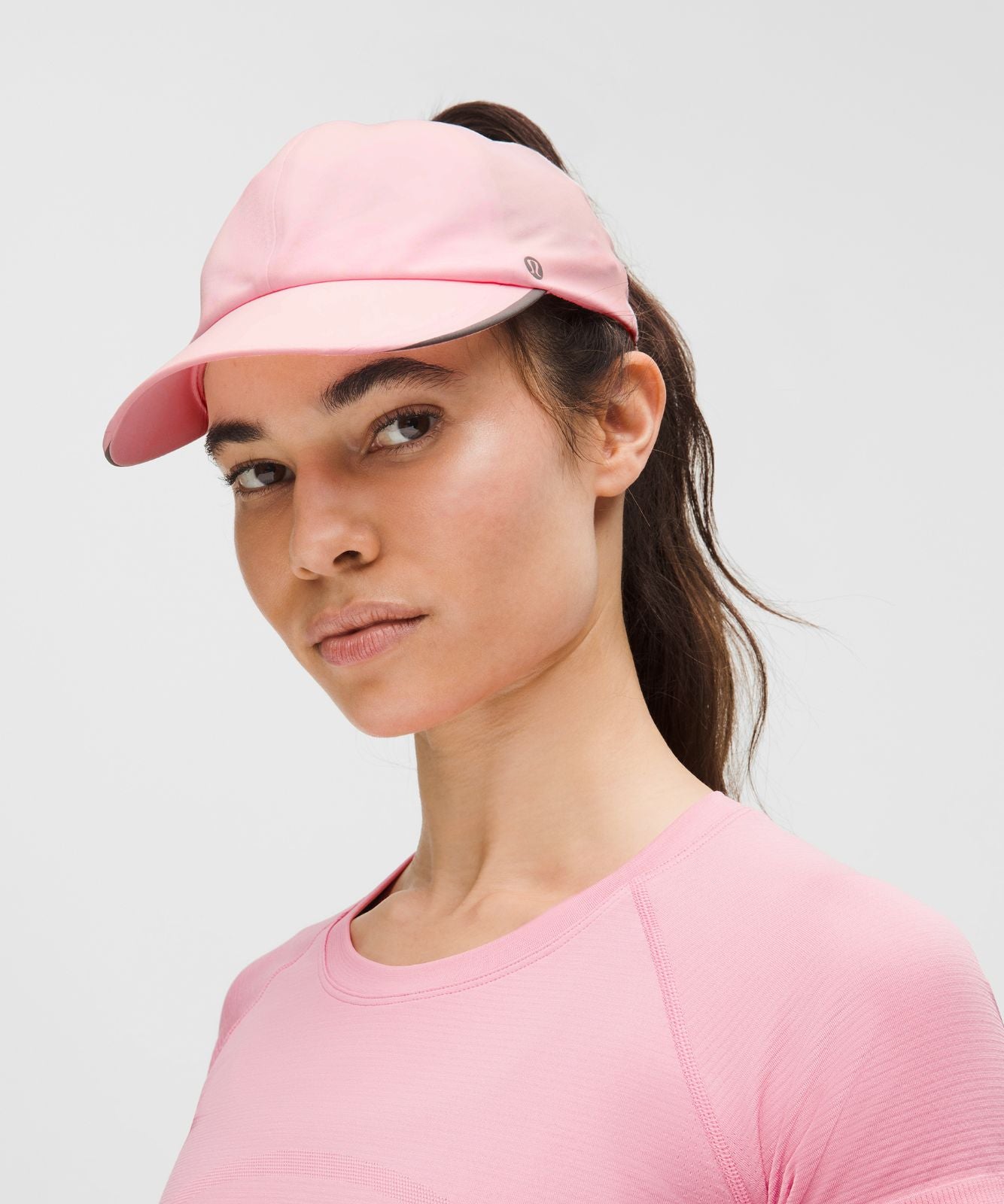 Women's Fast and Free Ponytail Running Hat Pink Pearl