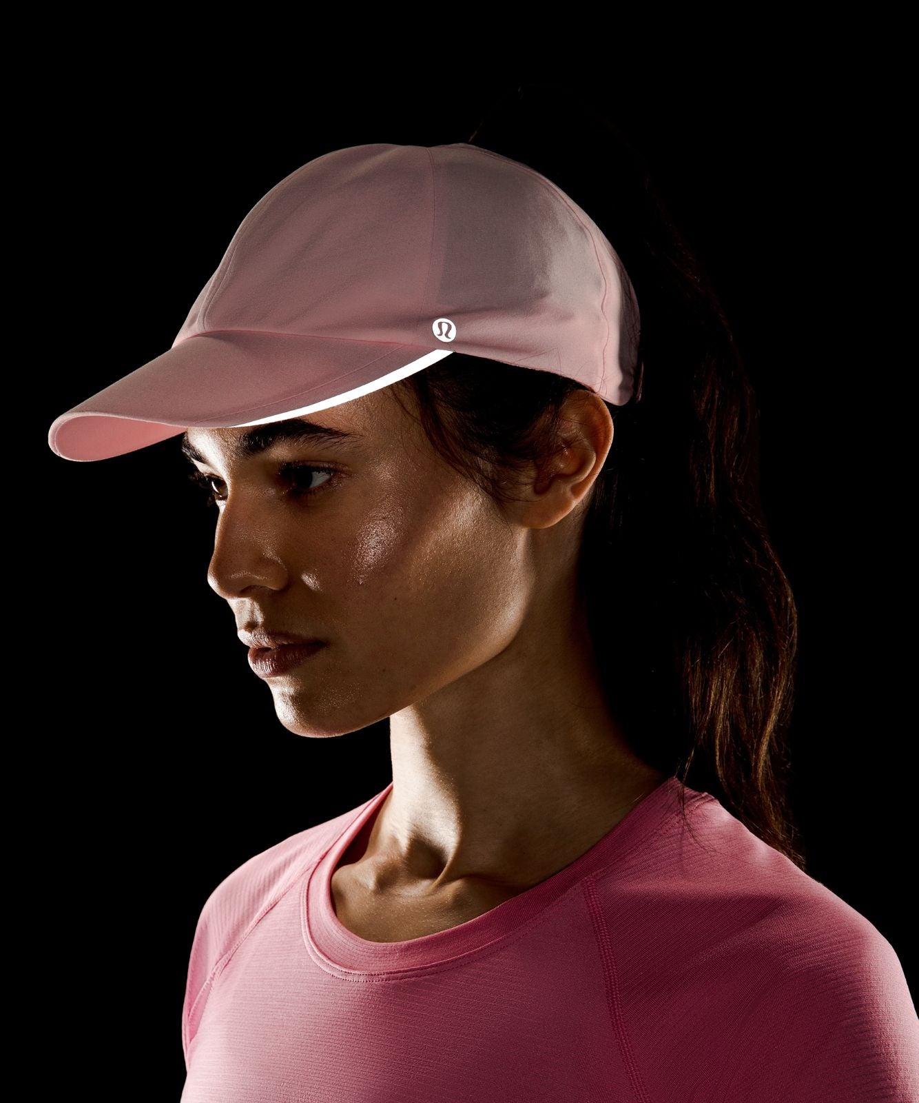 Women's Fast and Free Ponytail Running Hat Pink Pearl