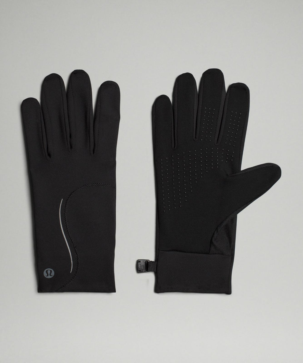 Women's Fast and Free Fleece Running Gloves Black