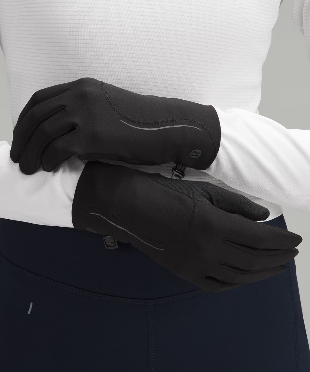 Women's Fast and Free Fleece Running Gloves Black