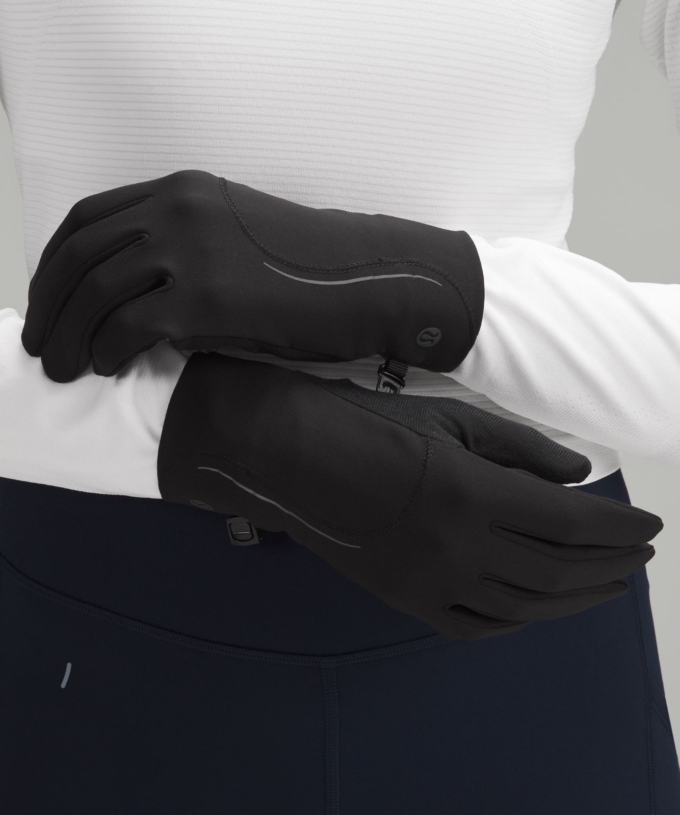 Women's Fast and Free Fleece Running Gloves Black