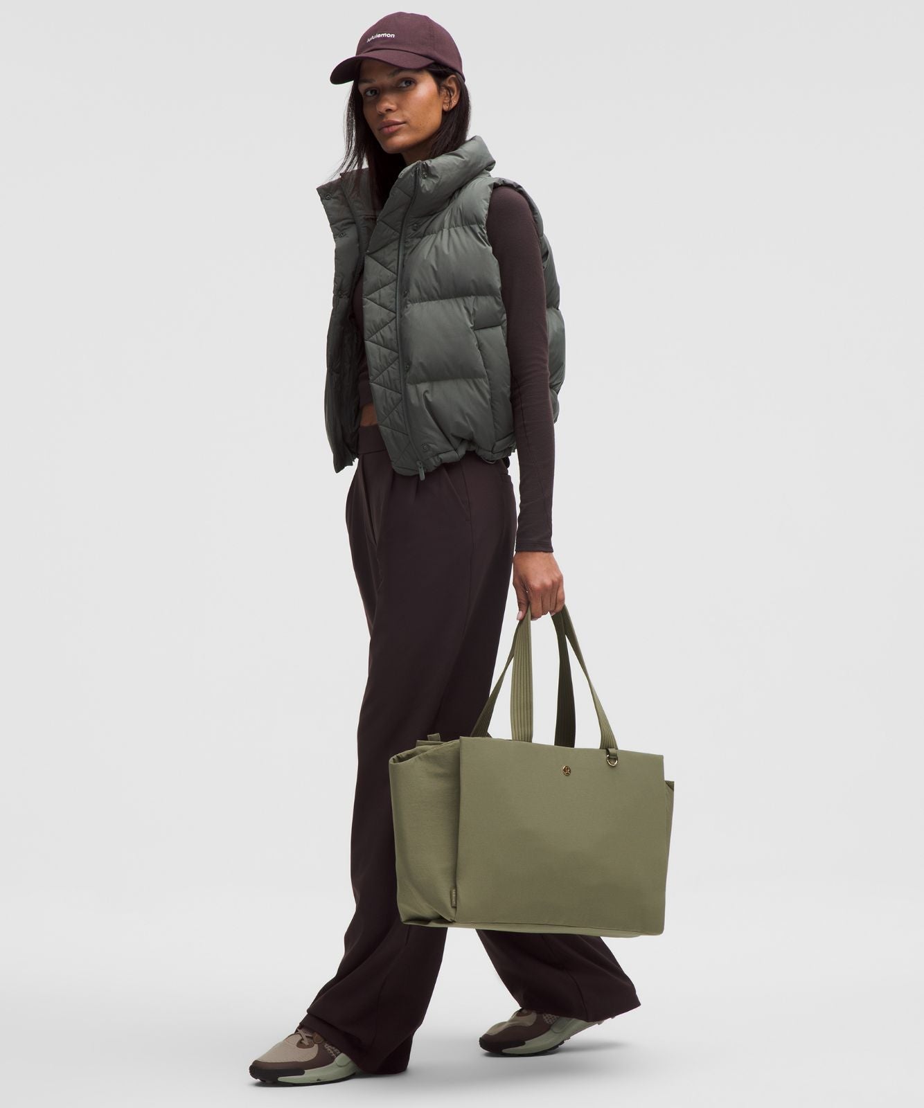 Triple Compartment Tote Bag 18L Bay Leaf