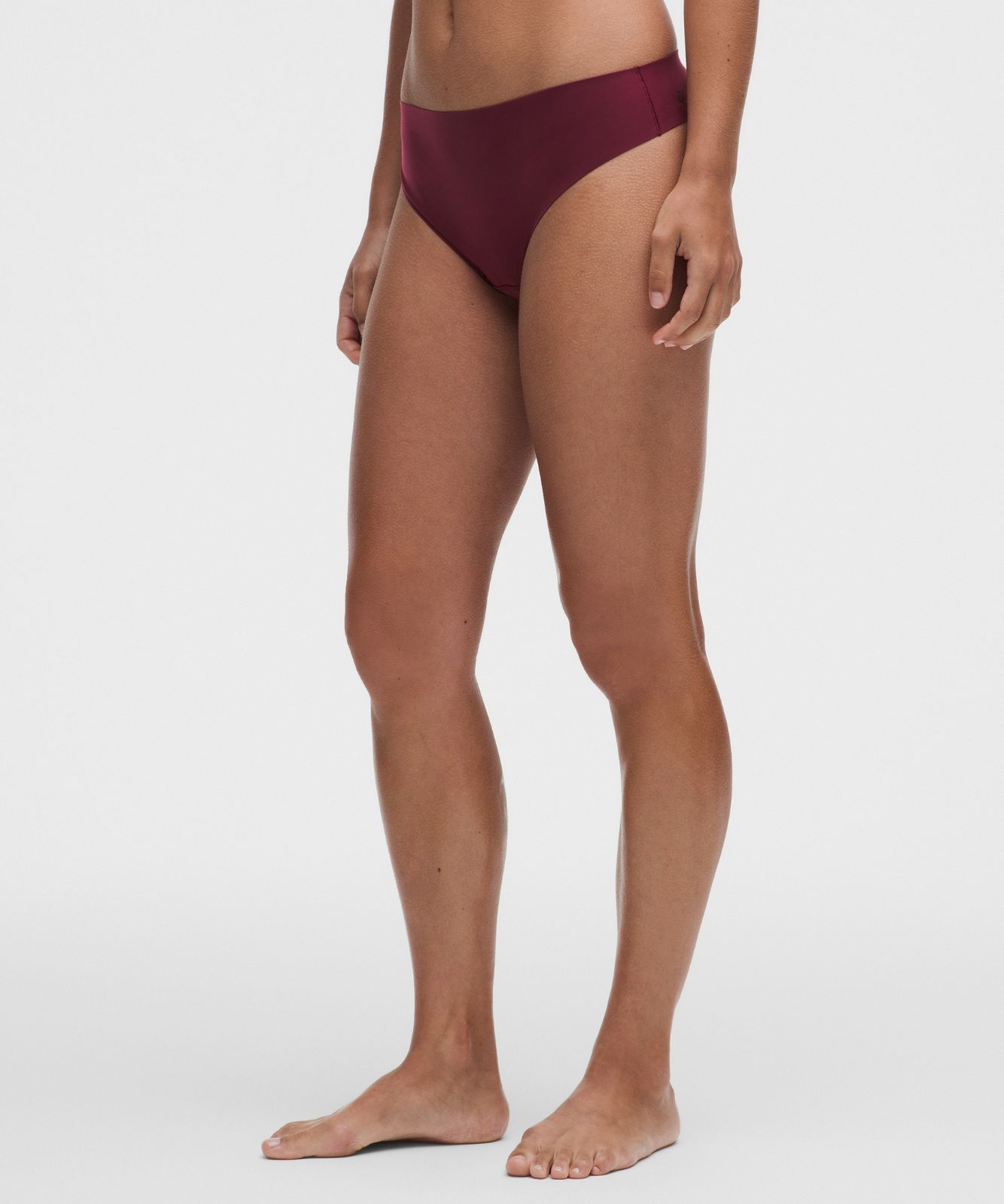 Nulu Added Absorbency Extra-High-Rise Thong Underwear Burgundy Bay