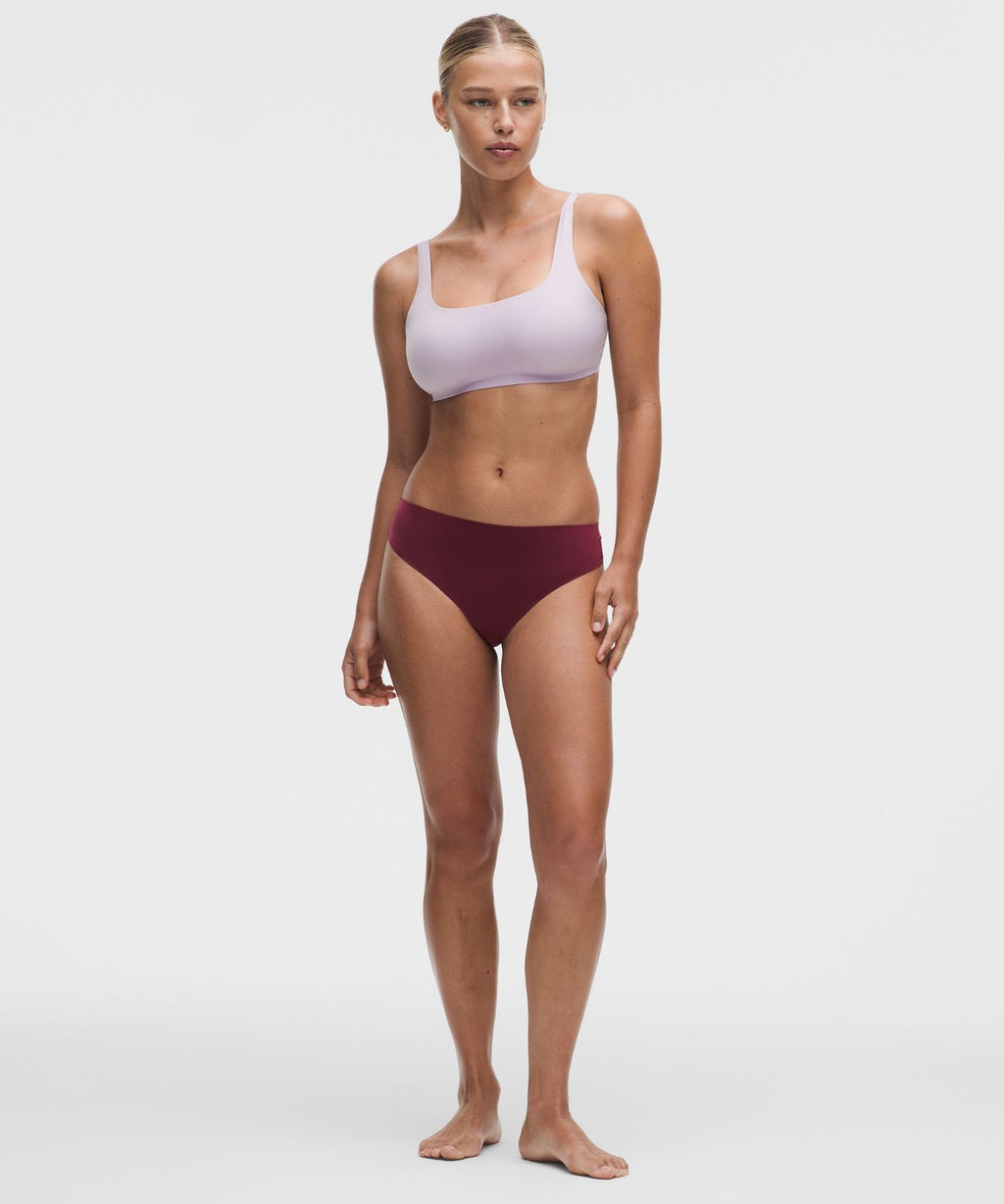 Nulu Added Absorbency Extra-High-Rise Thong Underwear Burgundy Bay