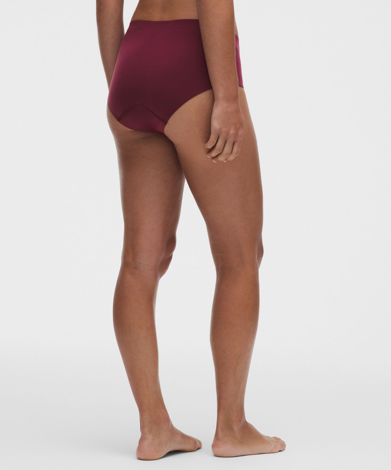Nulu Added Absorbency Extra-High-Rise Bikini Underwear Burgundy Bay
