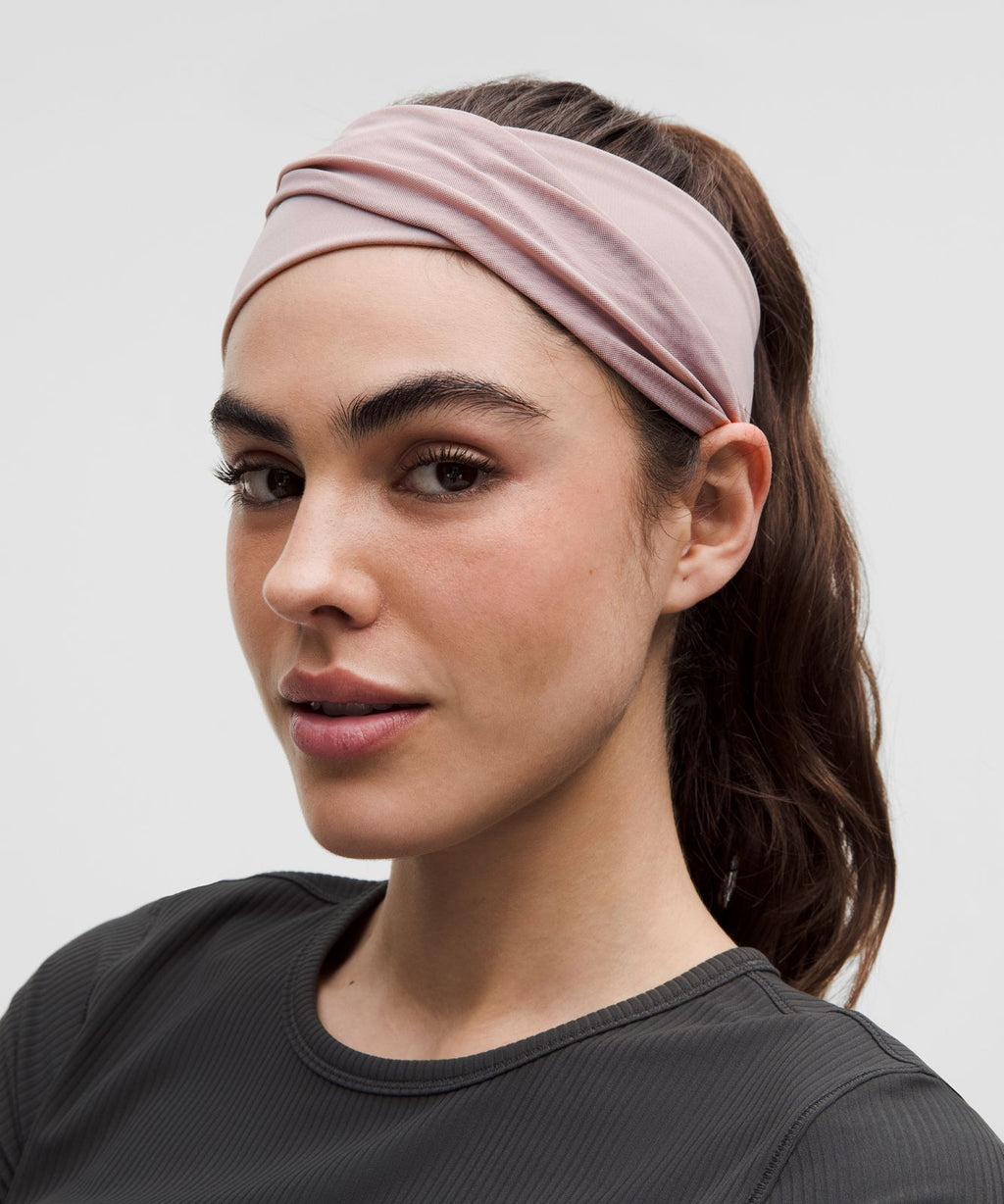 Crossover Headband Mauve Grey