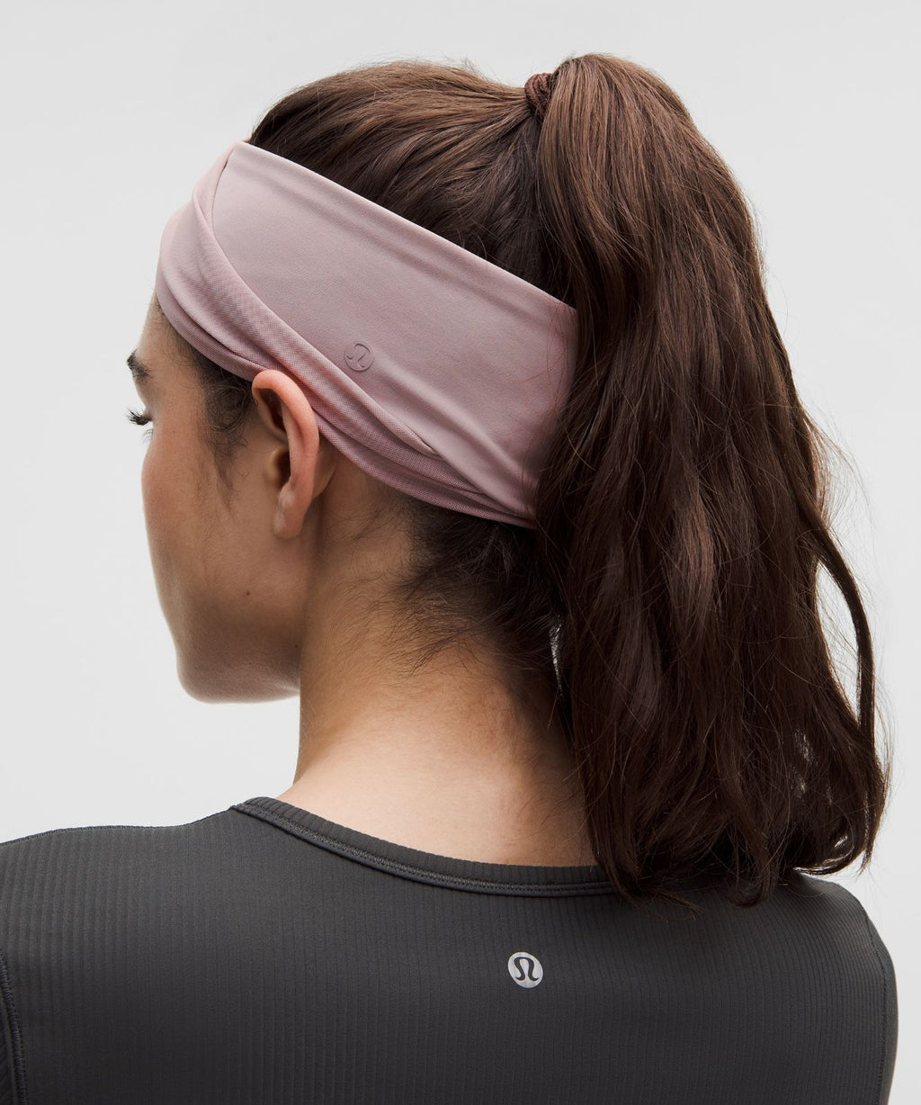 Crossover Headband Mauve Grey