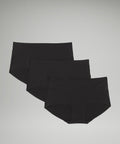 InvisiWear Mid-Rise Boyshort Underwear *3 Pack Black