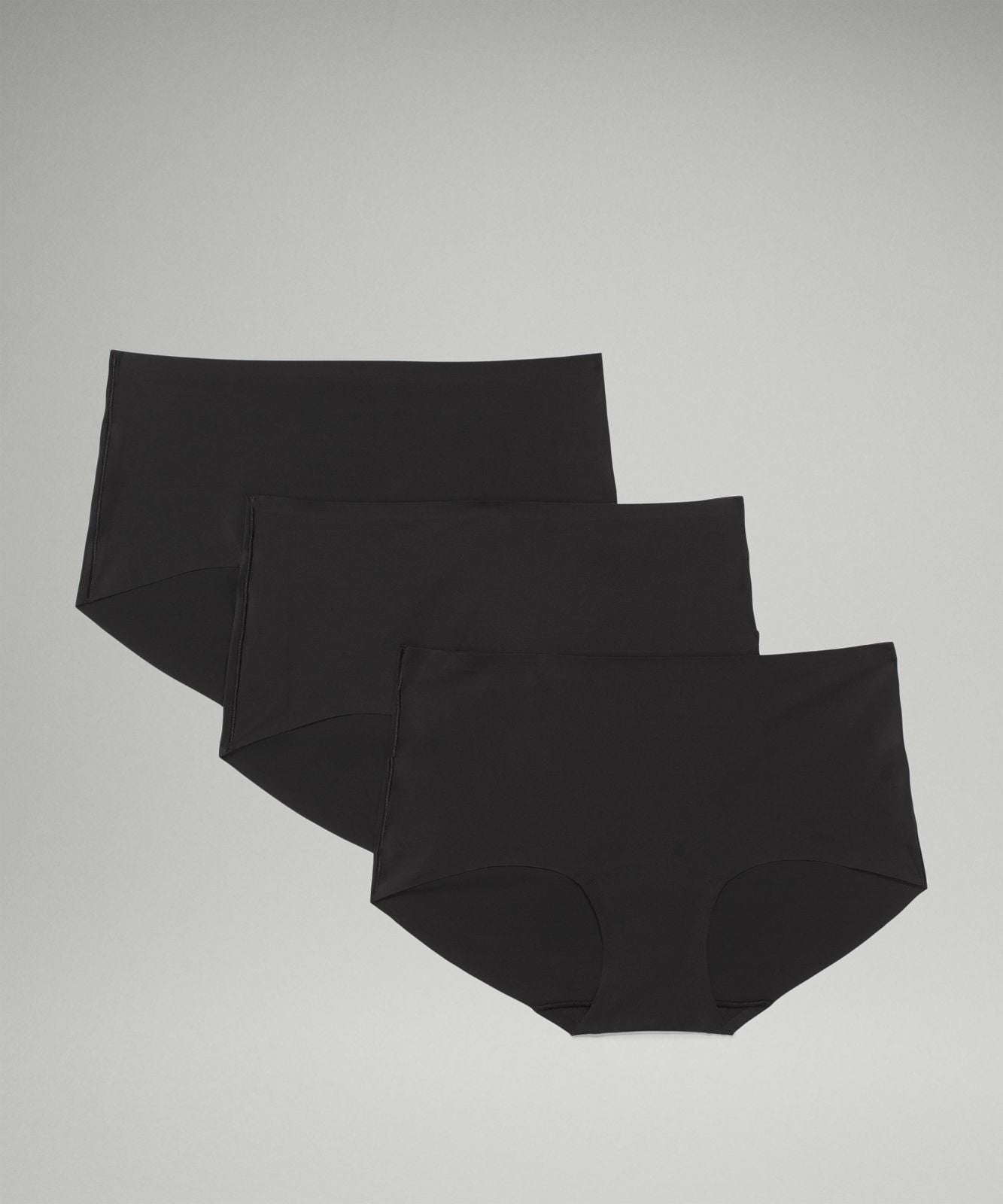 InvisiWear Mid-Rise Boyshort Underwear *3 Pack Black