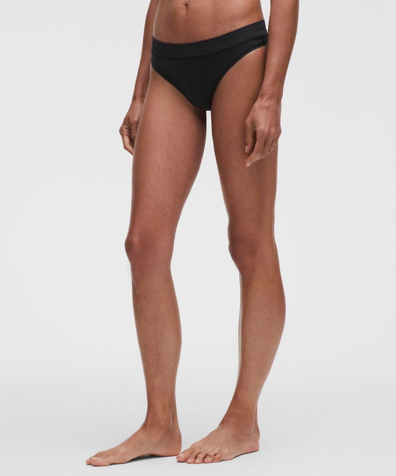 UnderEase Mid-Rise Thong Underwear *5 Pack Black
