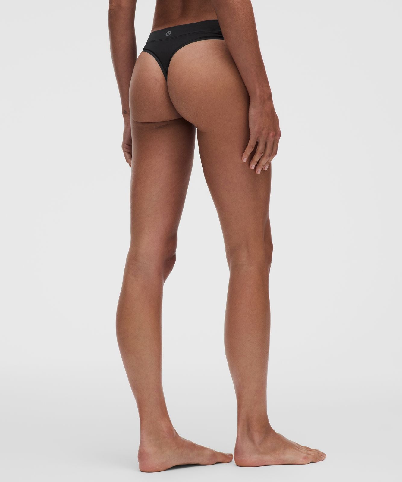 UnderEase Mid-Rise Thong Underwear *5 Pack Black