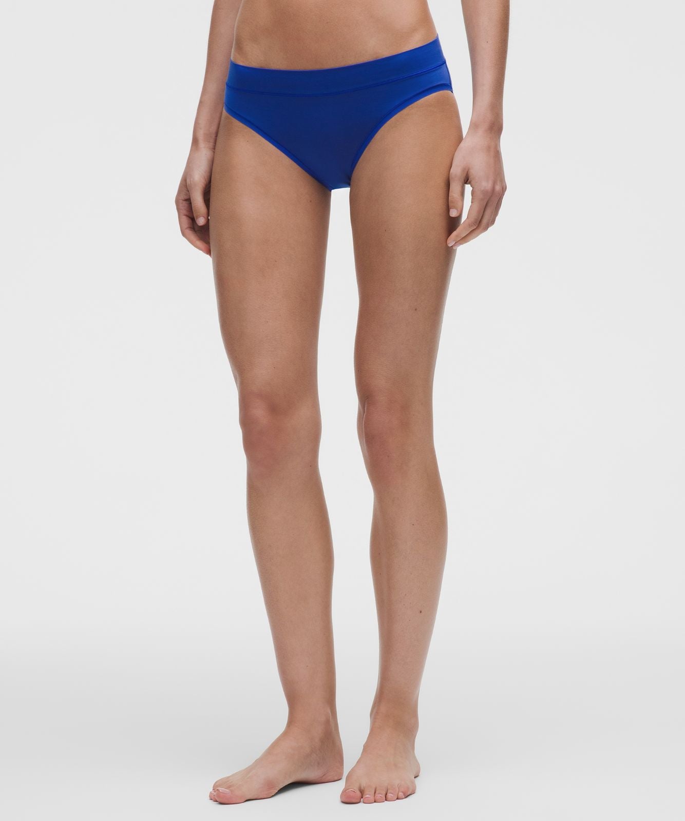 UnderEase Mid-Rise Bikini Underwear *3 Pack Light Ivory/Beach Ball Blue/Petite Floral Breakfast Tea Black