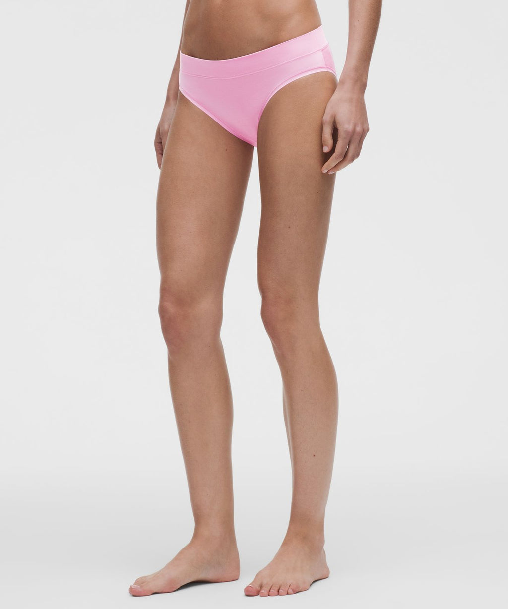 UnderEase Mid-Rise Bikini Underwear *5 Pack Black/Black/Light Ivory/Pink Pearl/Sweet Sorbet