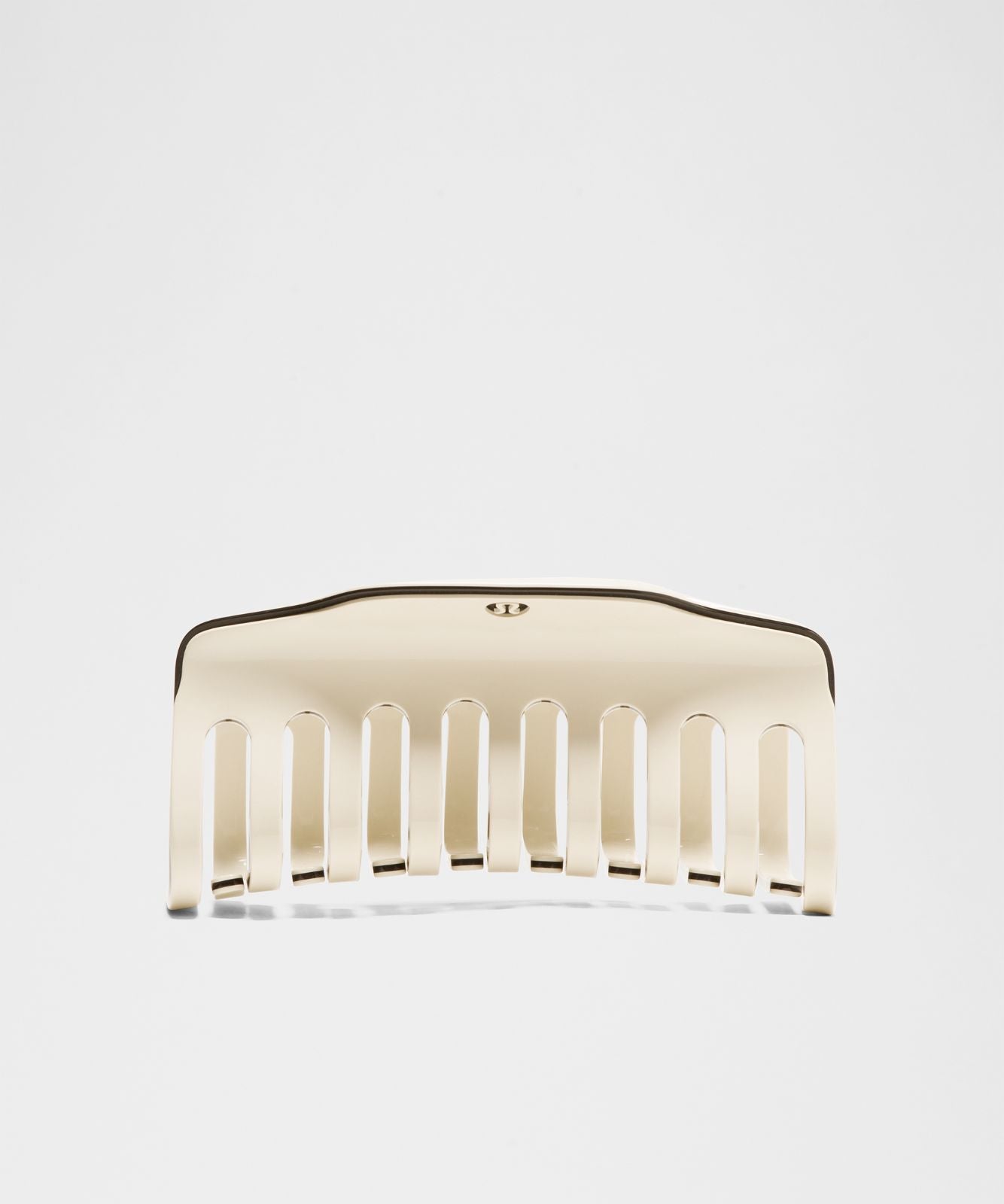 Jumbo Claw Clip Light Ivory/Black