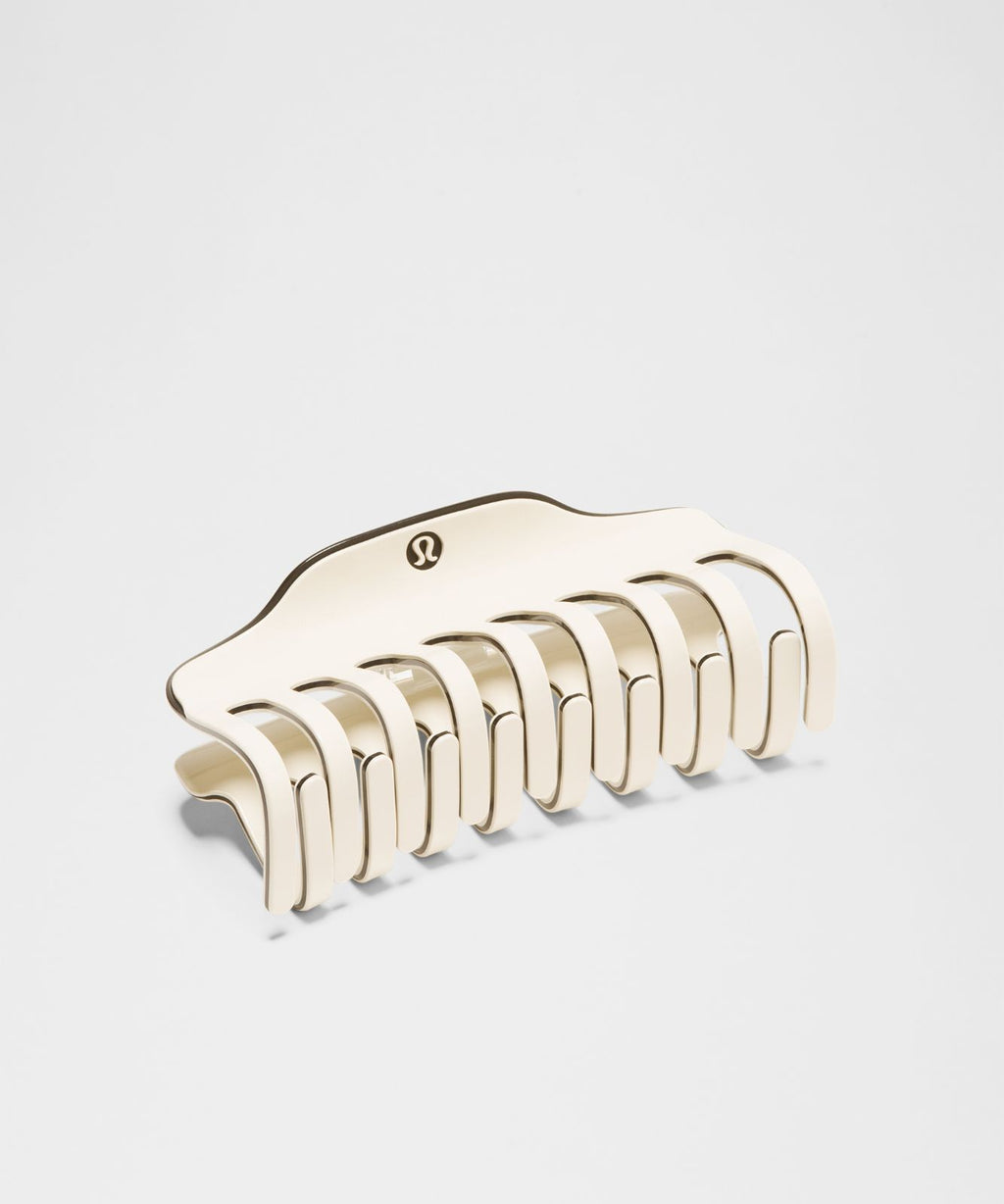 Jumbo Claw Clip Light Ivory/Black