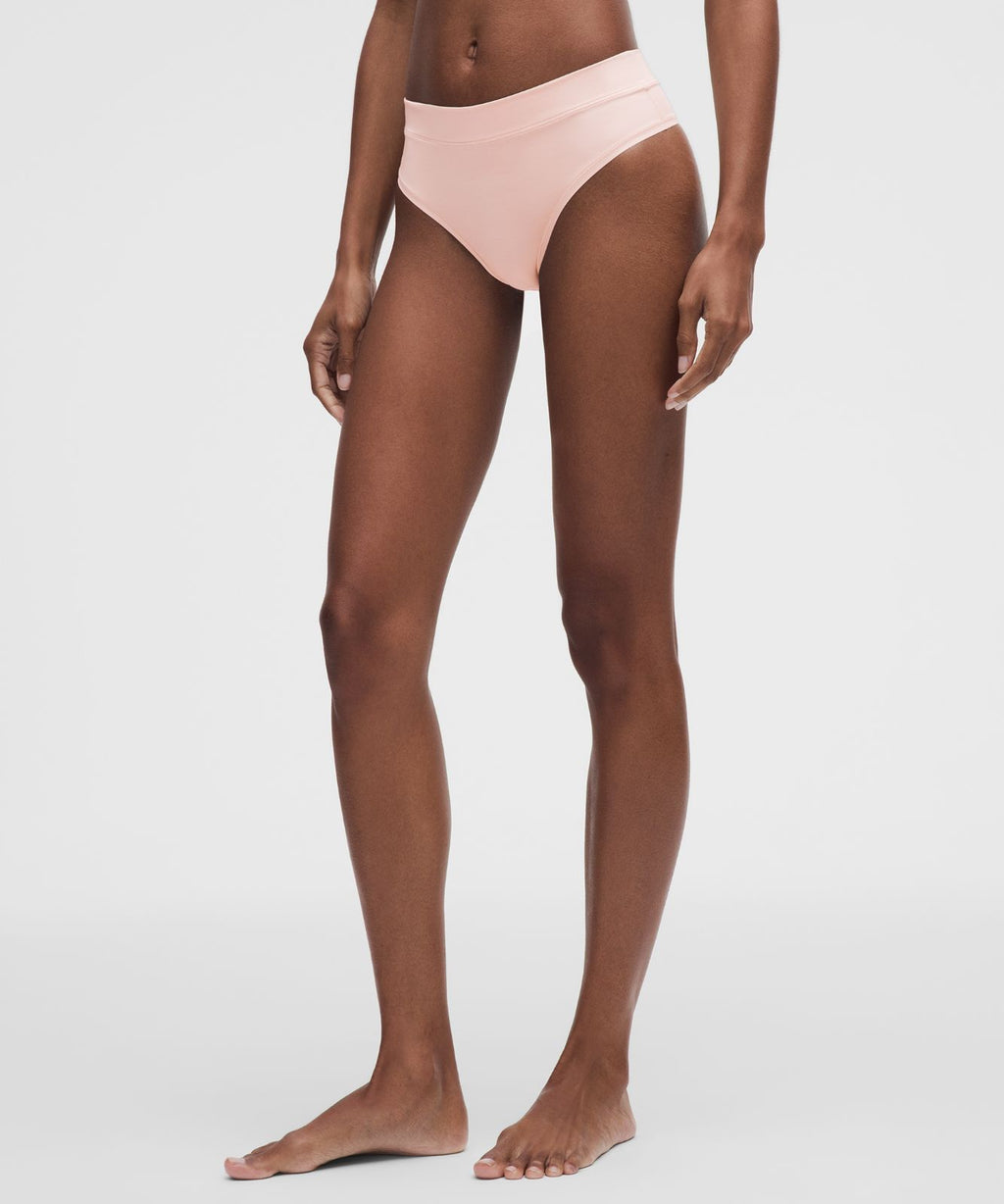 UnderEase High-Rise Thong Underwear *3 Pack Black/Twilight Rose/Misty Shell