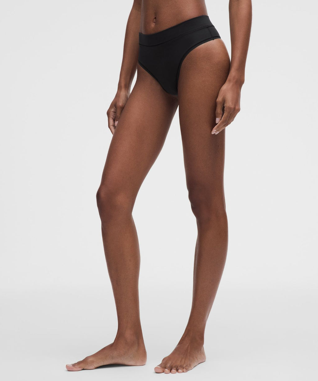 UnderEase High-Rise Thong Underwear *3 Pack Black/Light Ivory/Sassy Sage