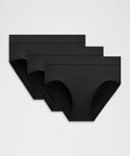 UnderEase High-Rise Bikini Underwear *3 Pack Black/Light Ivory/Blush Quartz