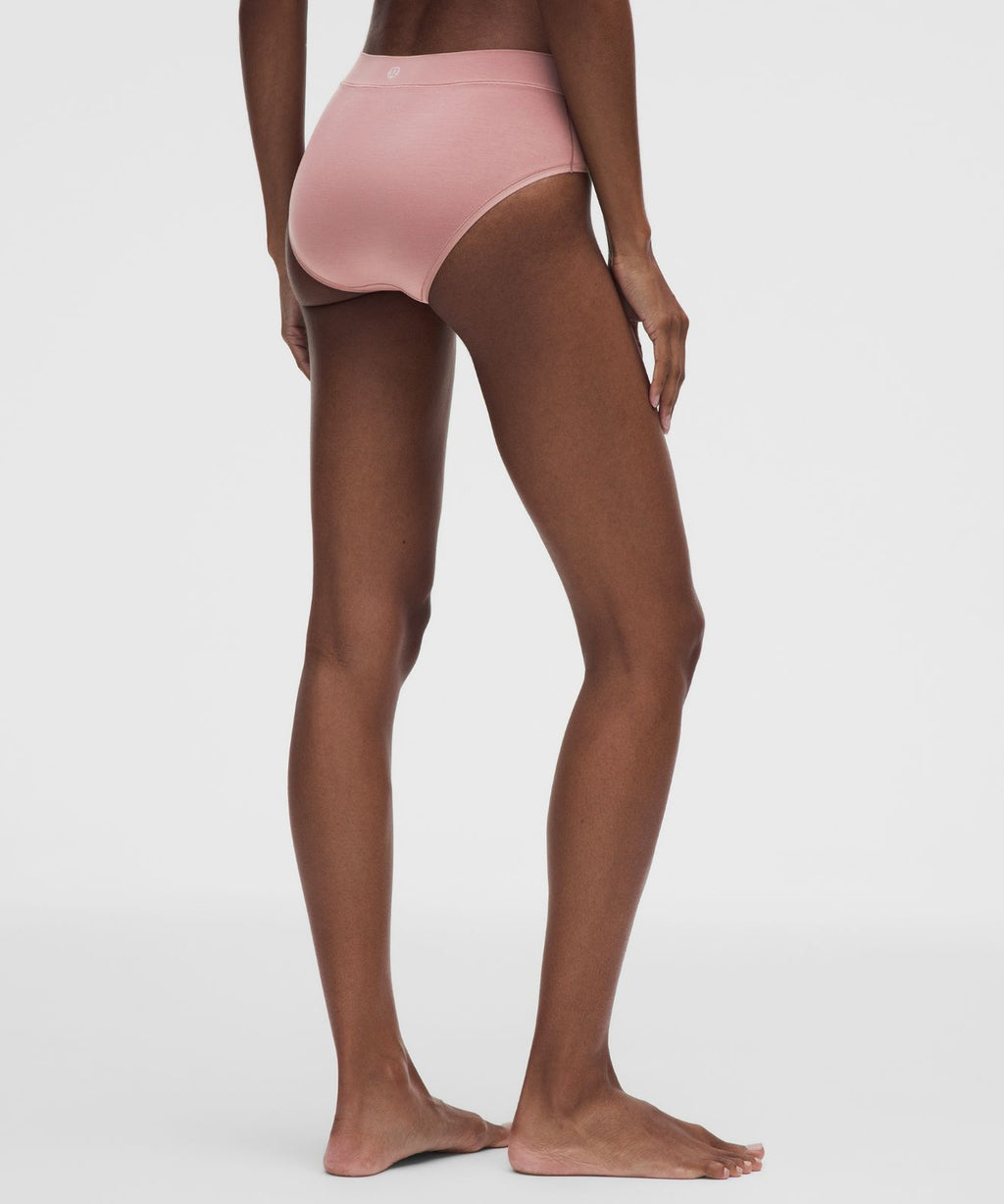 UnderEase High-Rise Bikini Underwear *3 Pack Black/Twilight Rose/Misty Shell