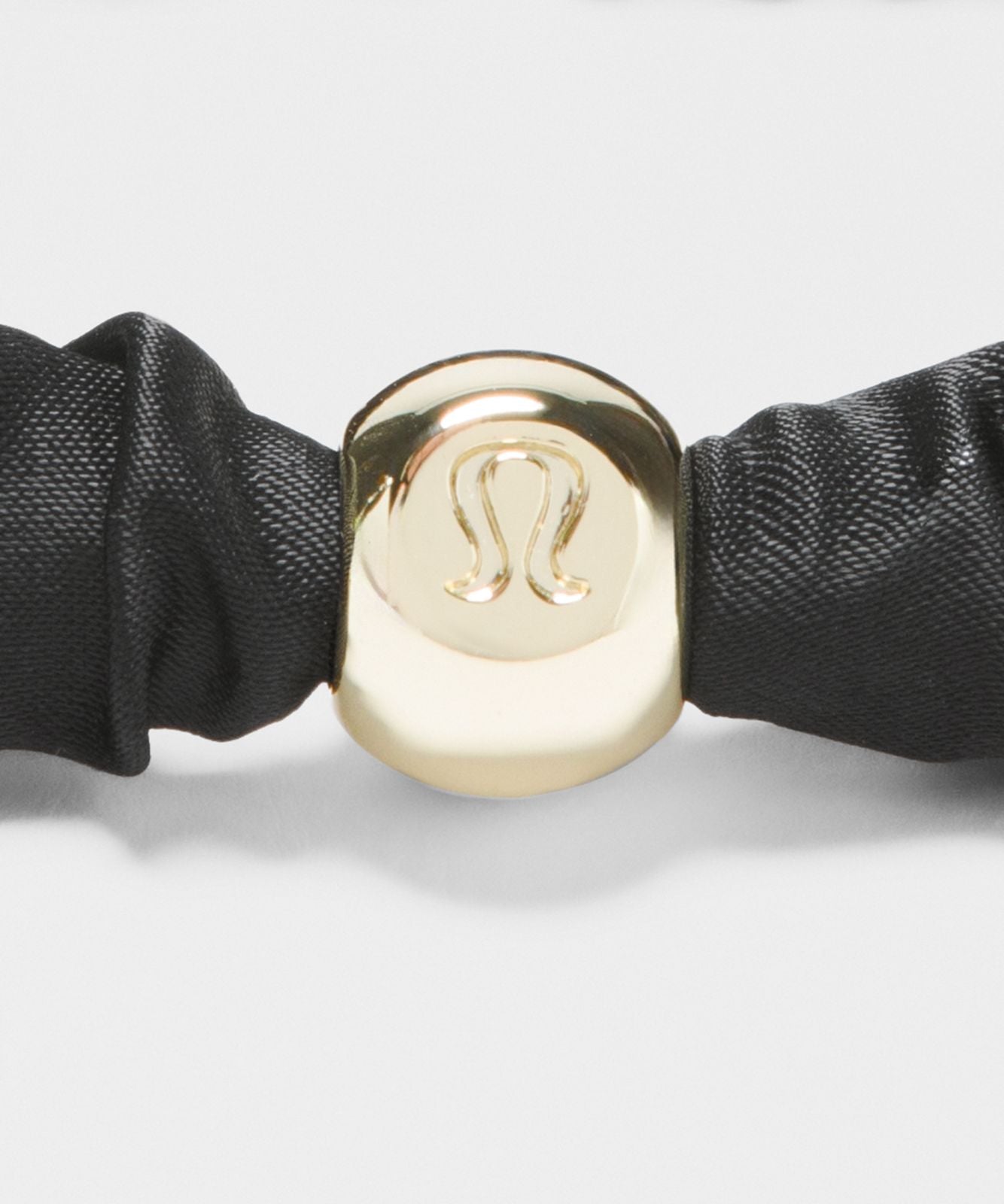 Skinny Scrunchie 3 Pack *Logo Bead Black/Gold