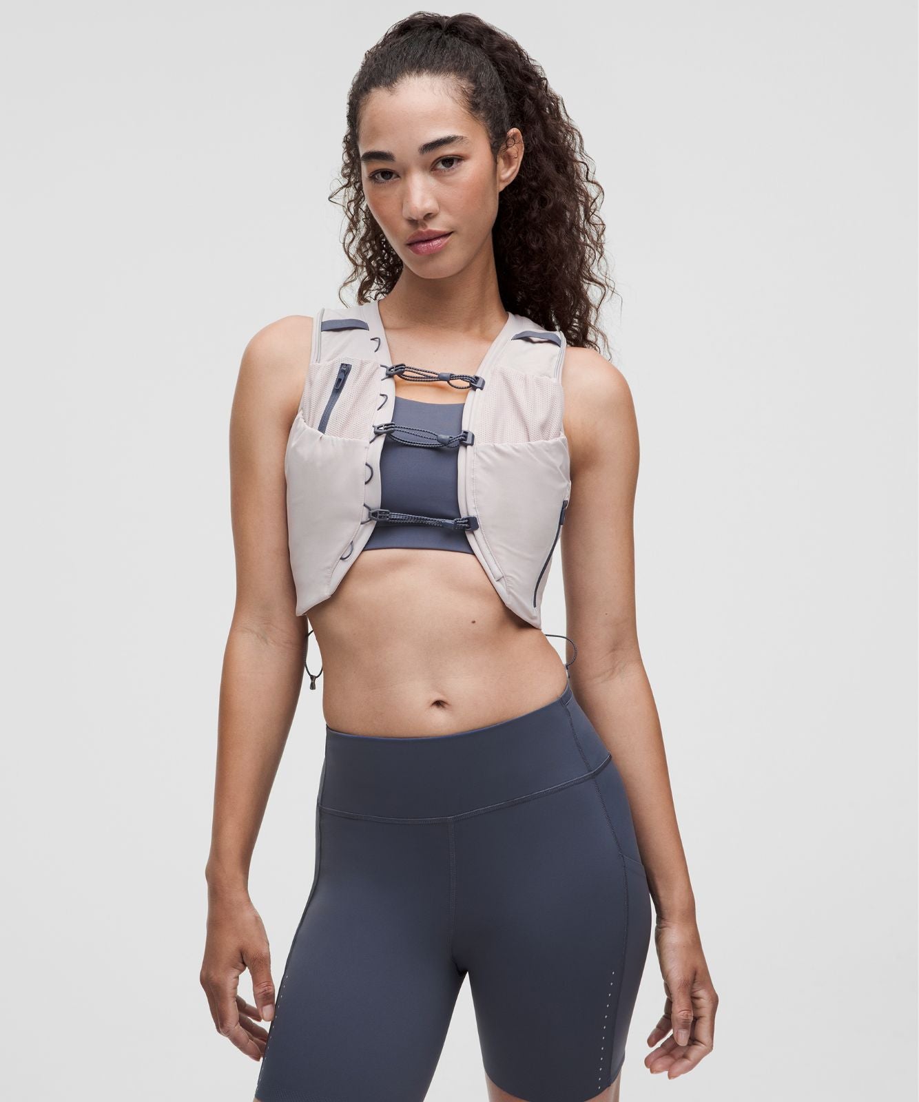 Women's Fast and Free Trail Running Vest Icy Taupe/Dusty Diamond