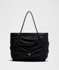 Ruched Tote Bag 24L Black/Silver
