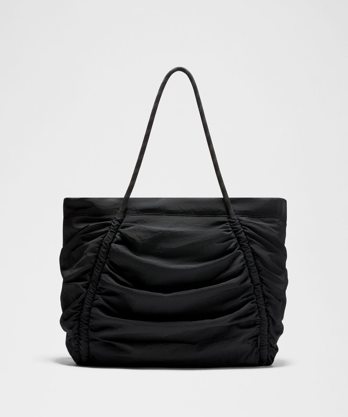 Ruched Tote Bag 24L Black/Silver