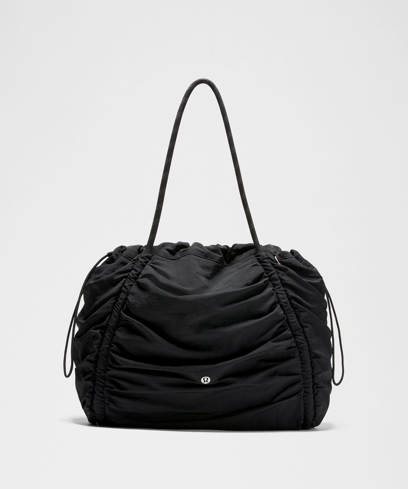 Ruched Tote Bag 24L Black/Silver