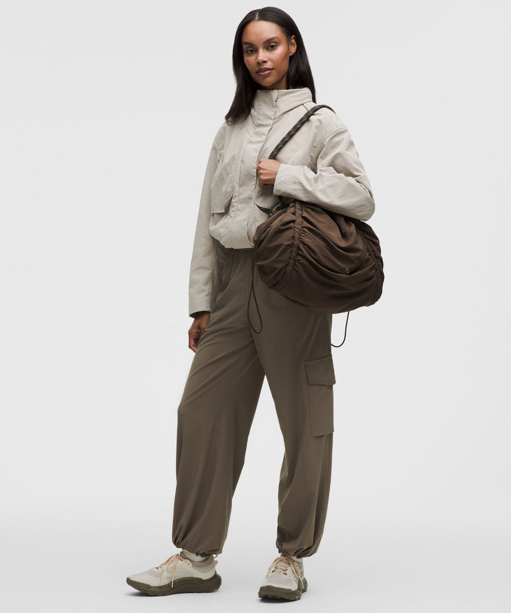 Ruched Tote Bag 24L Walnut Crunch/Gold