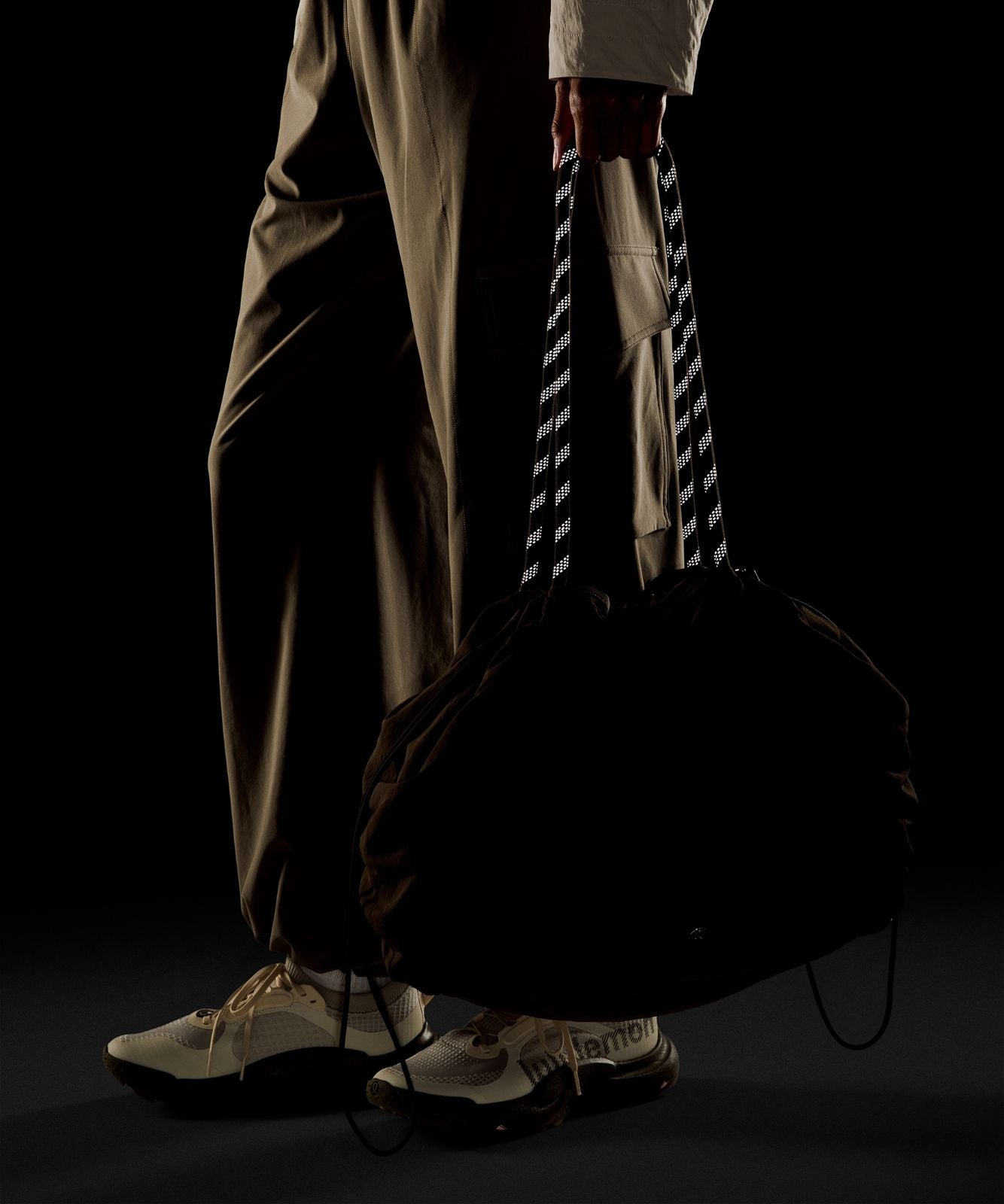 Ruched Tote Bag 24L Walnut Crunch/Gold
