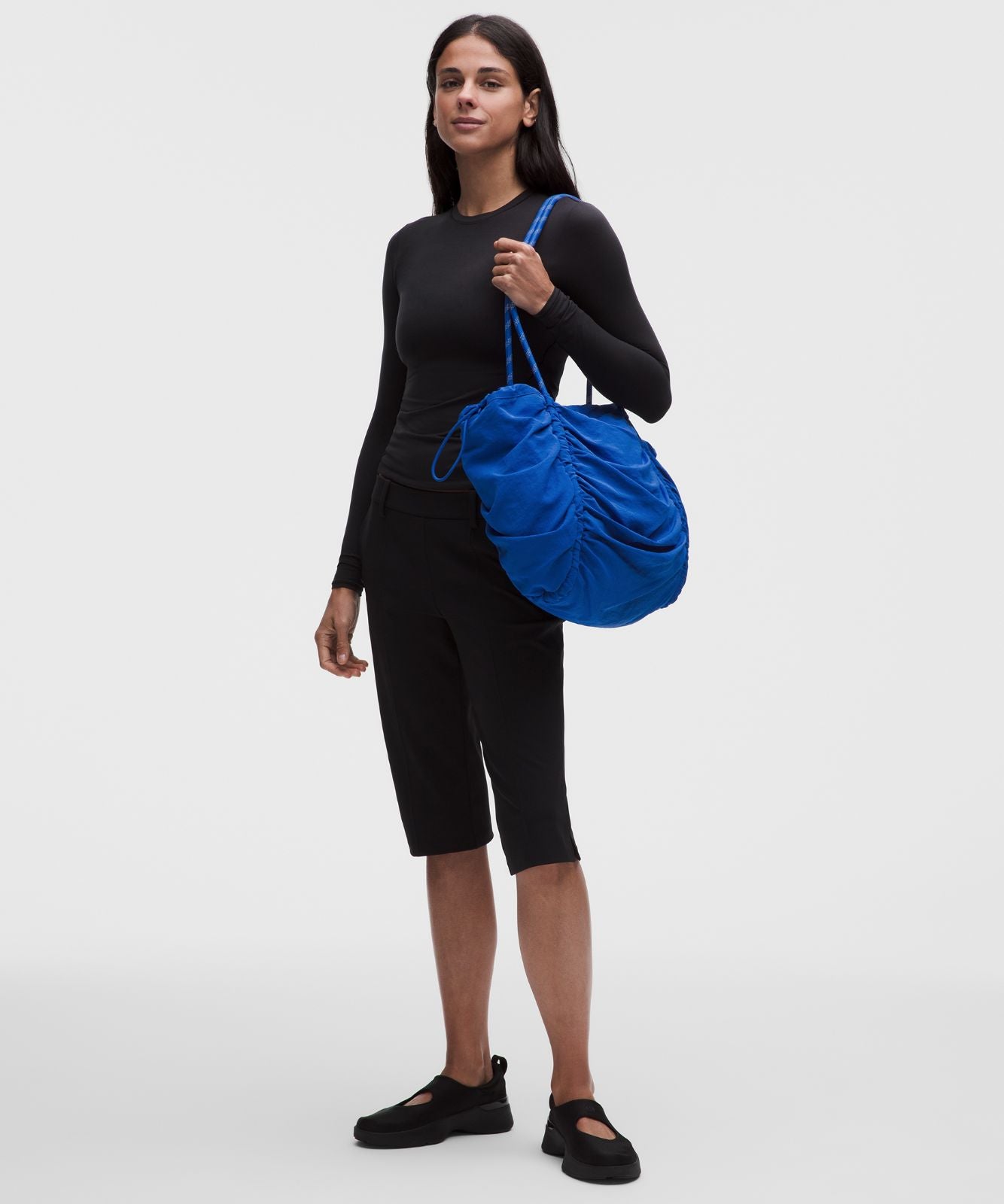Ruched Tote Bag 24L Beach Ball Blue/Silver