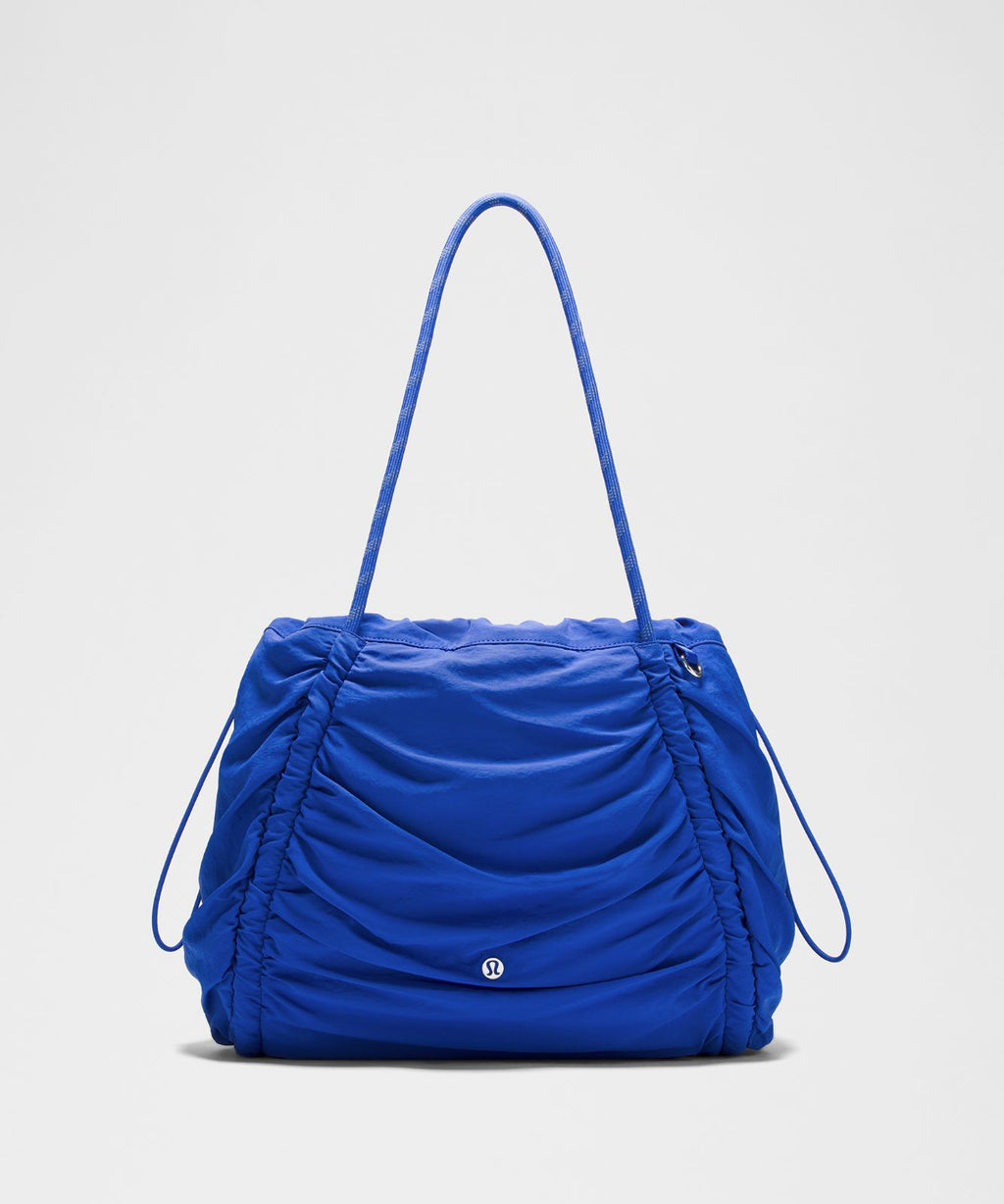 Ruched Tote Bag 24L Beach Ball Blue/Silver