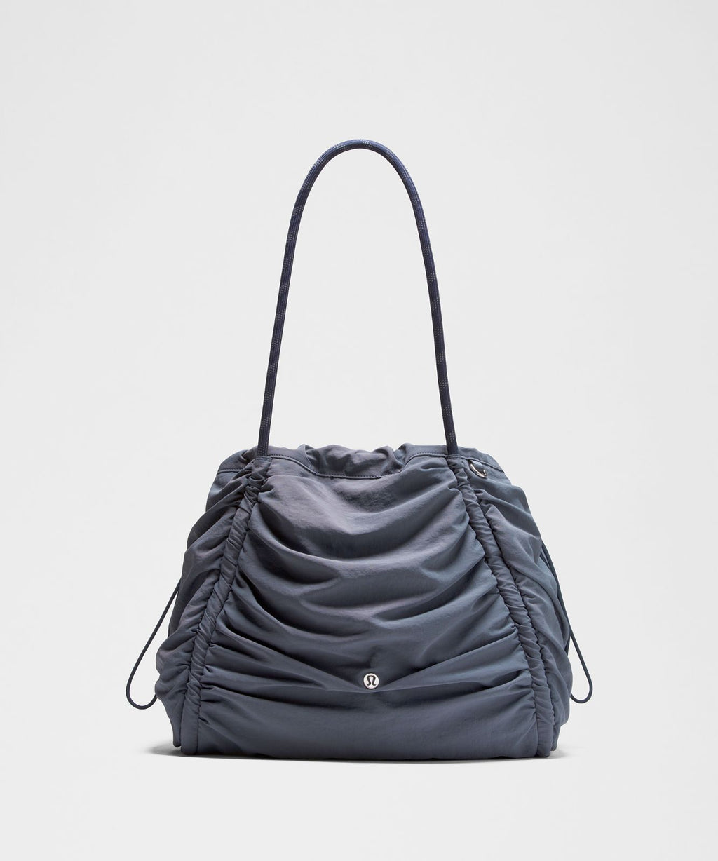 Ruched Tote Bag 24L Dusty Diamond/True Navy/Silver