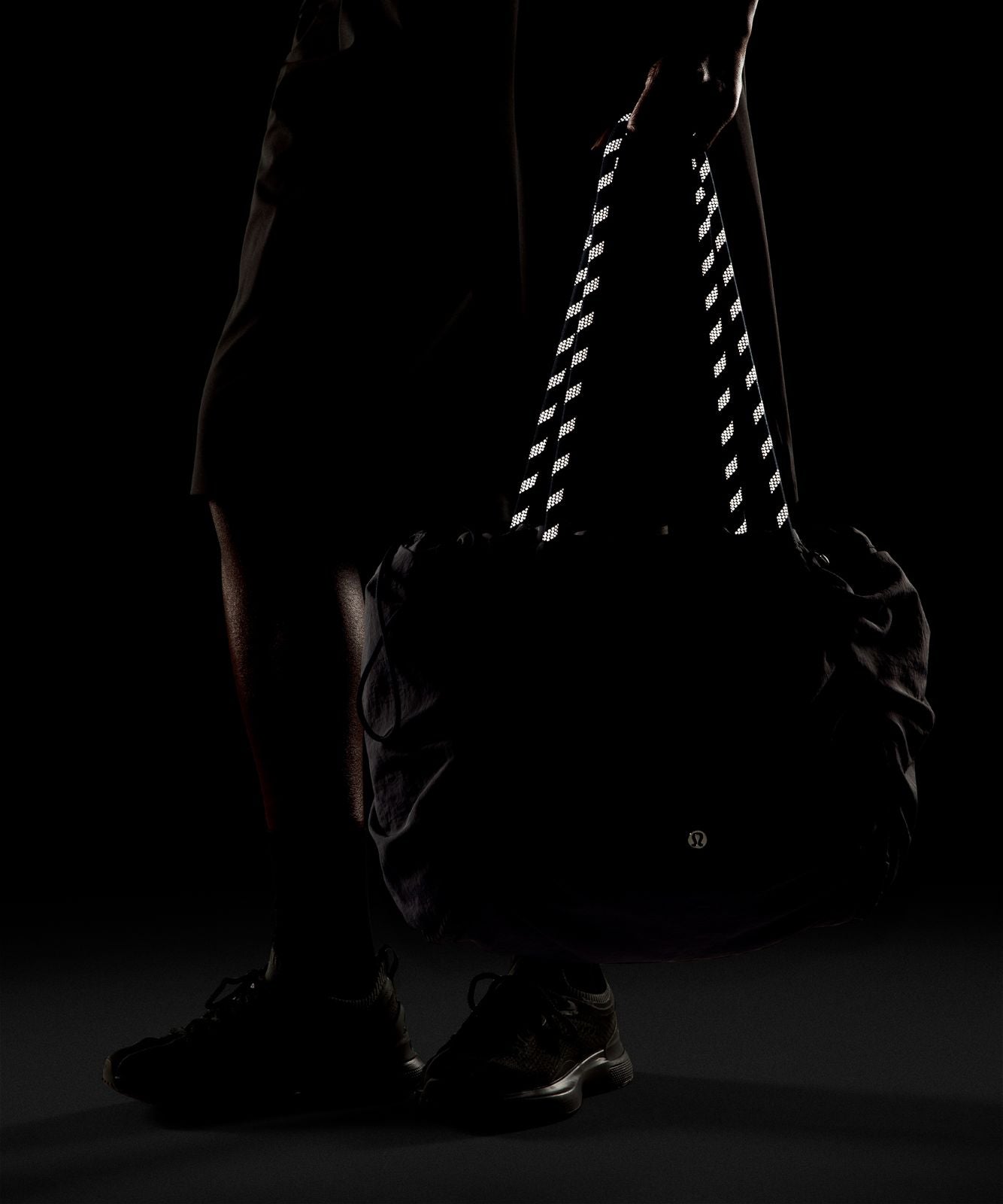 Ruched Tote Bag 24L Dusty Diamond/True Navy/Silver