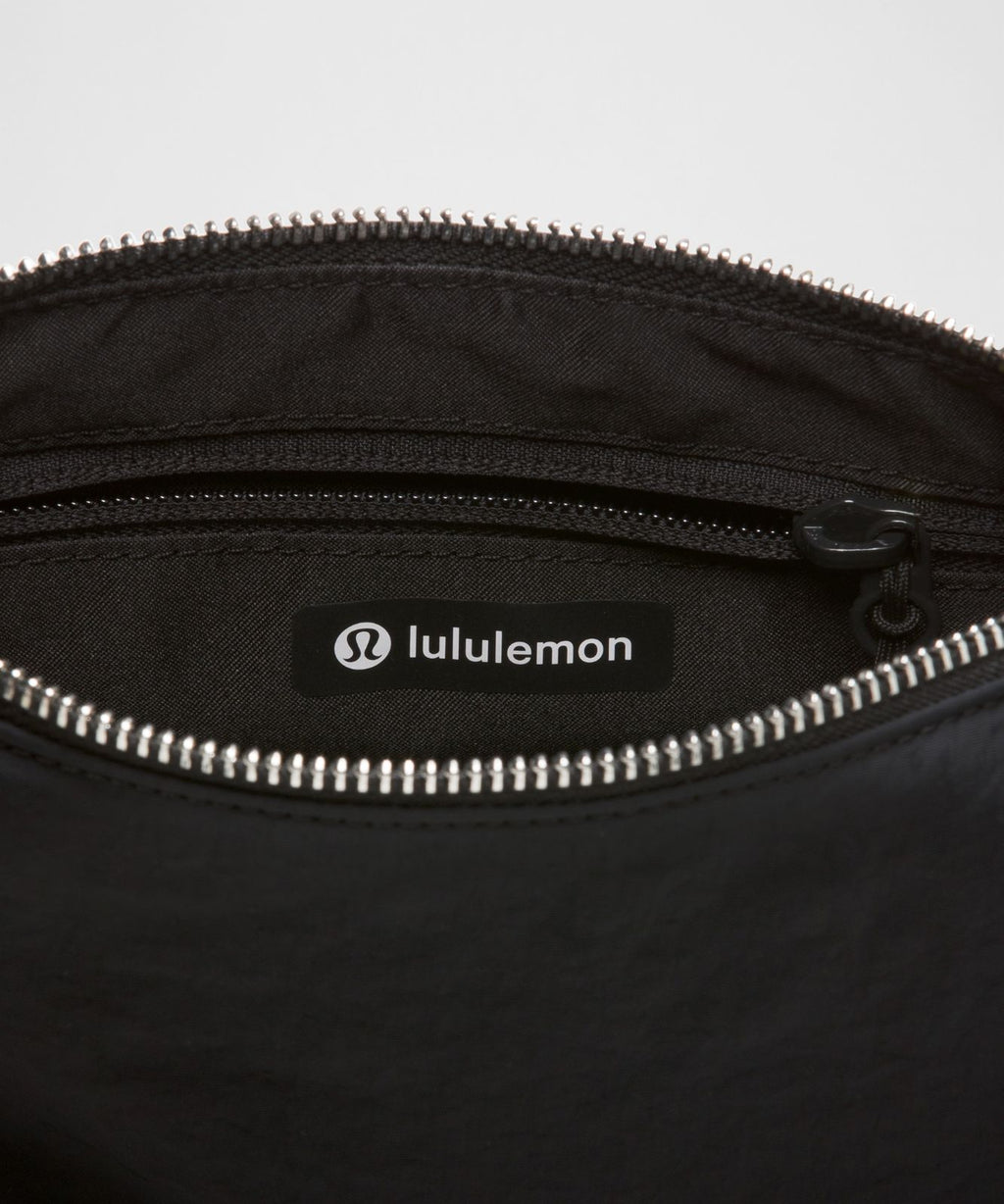 Ruched Shoulder Bag Mini 1.5L Black/Black/Silver