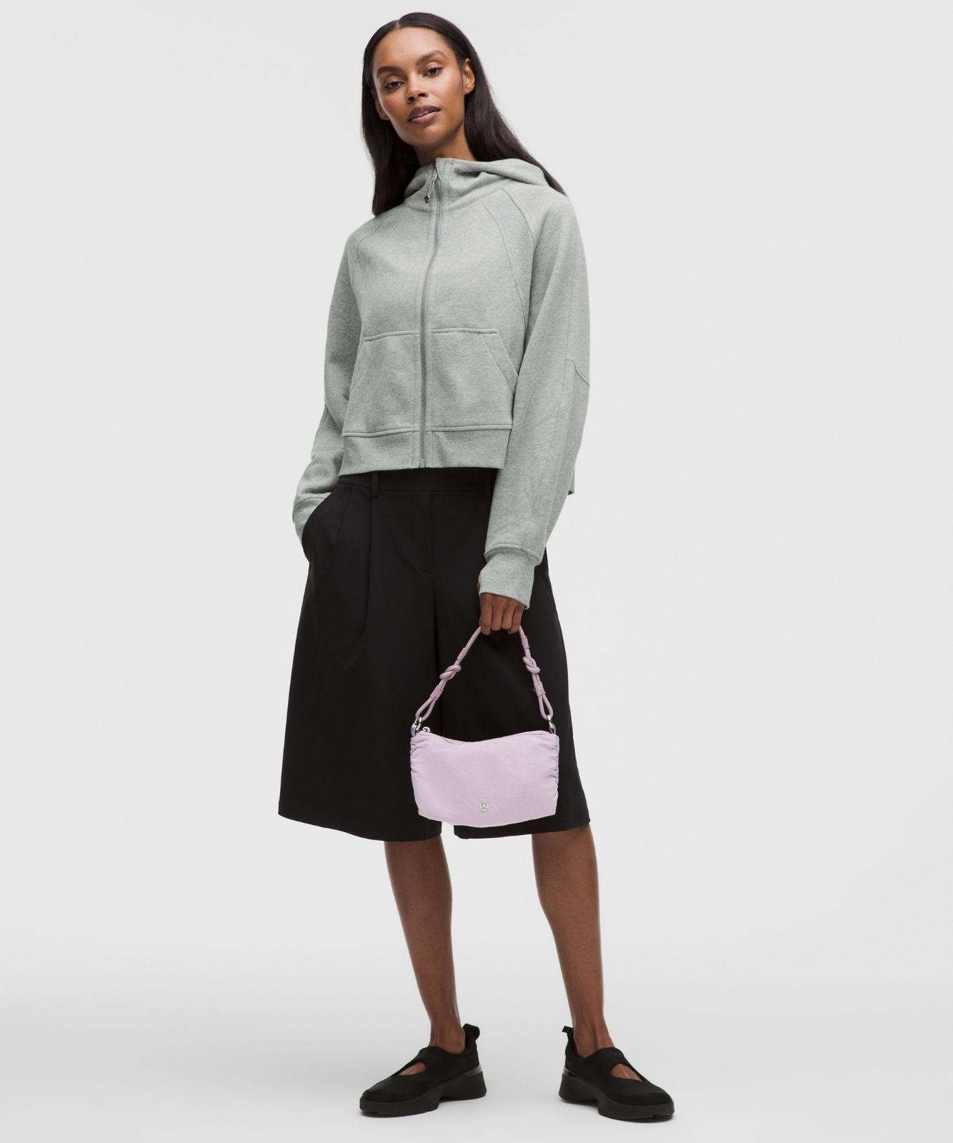 Ruched Shoulder Bag Mini 1.5L Lilac Play/Lotus Lavender/Silver