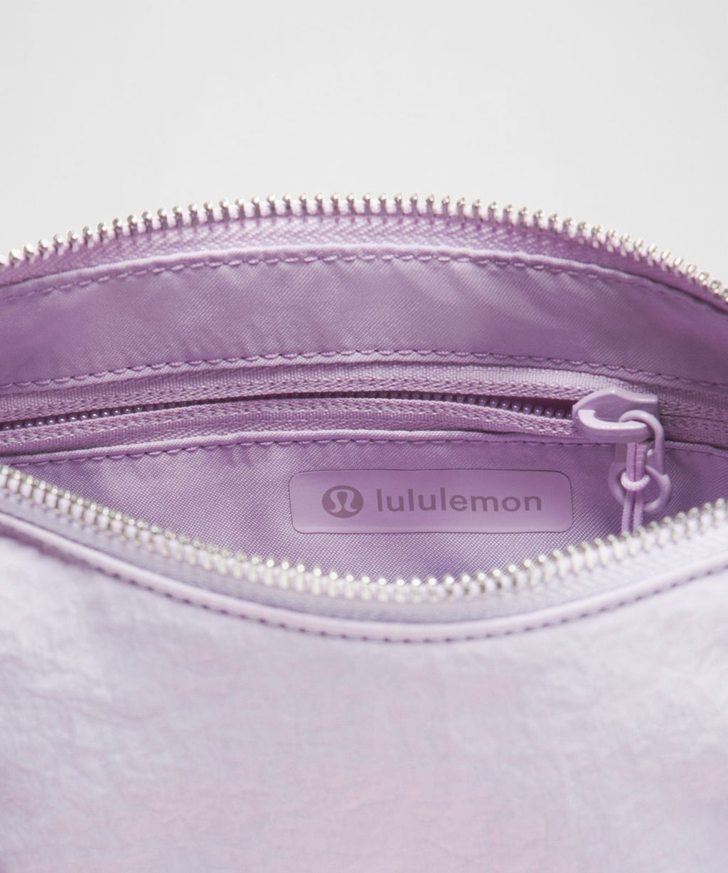 Ruched Shoulder Bag Mini 1.5L Lilac Play/Lotus Lavender/Silver