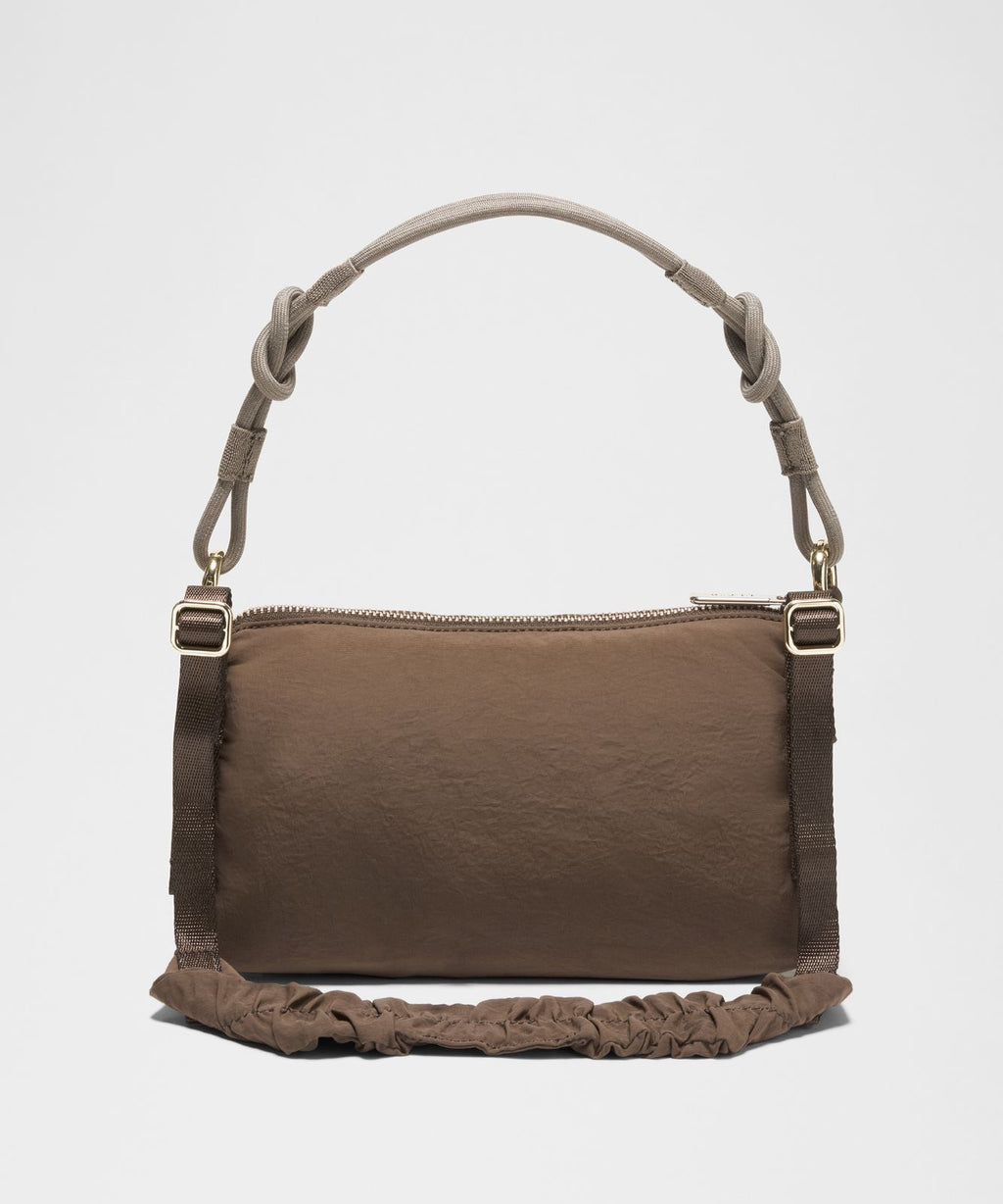 Ruched Shoulder Bag Mini 1.5L Walnut Crunch/Nomad/Gold
