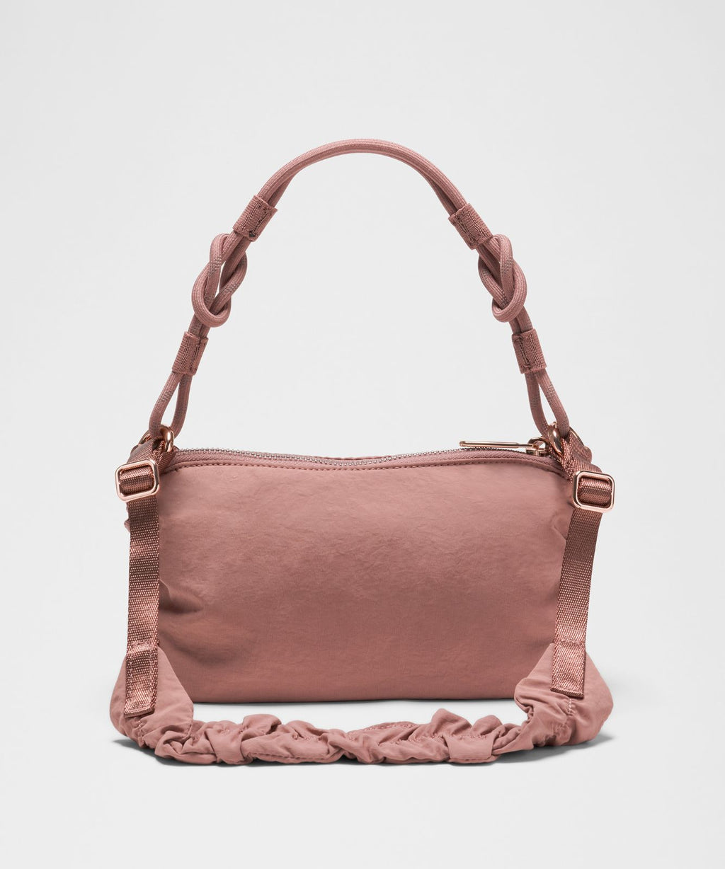 Ruched Shoulder Bag Mini 1.5L Toasted Pink/Rose Gold